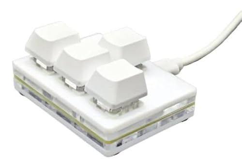 LumingLight ゲーミングキーボードコンパクトで便利なミニキーボード、ワンハンド操作が可能で作業効率 UP！キーと軽量デザインで、PC 作業やゲーミングに最適な小サイズキーボード (銀のシャフト)