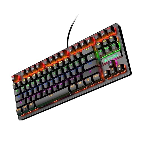 GeRRiT ,パンクゲーミングキーボード デスクトップusbキーボード コンピュータ用品 ブラック 1Qq8dNpX9h0505