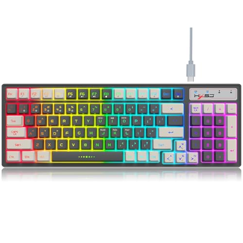 YZTTCD L900 K96 RGB ストリーマー ゲーミング キーボード 2.4G 調整可能 バックライト付き 13 照明効果 複合ファンクション キー 長いバッテリー寿命のメンブレン キーボードですが、ゲーム/オフィス向けのスーパーメカニカルな感触 CJP08240624