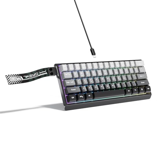 Acogedor 60% メカニカルゲーミングキーボード有線、61 キーコンパクト小型ボード、RGB バックライト付き、ゲームプレーヤー、ラップトップ PC 用 Acogex9j7h06dqt