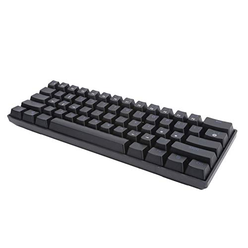 Vbestlife メカニカルキーボード ユニバーサルポータブル61キーワイヤードエルゴノミックLEDバックライト付きゲーミングフィンガーボード ブルースイッチ付き コンピューター用 家庭用 オフィス用 Vbestlifeqa84sni6eb7163