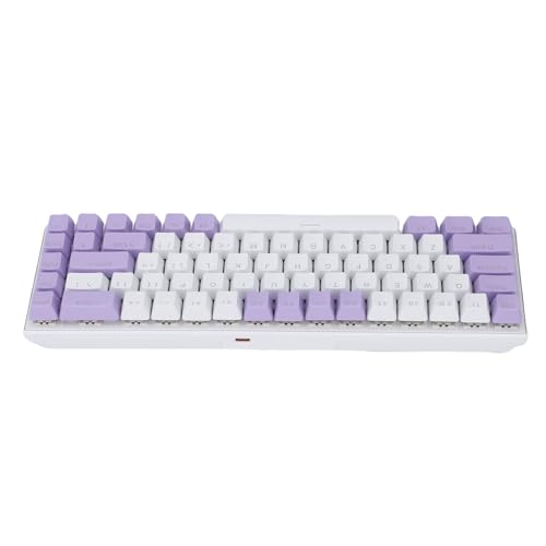 Matybobe RGB メカニカルキーボードブルースイッチ 68 キーゲーミングキーボード PC ラップトップ用 (バイオレットホワイト) Ma451aiurtow-13