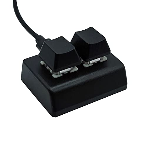 BaydoG 2キーメカニカルゲーミングキーボード、バックライト付き、プログラミングマクロキーボード、オーディオプログラミング描画ゲームスイッチ用ホットスワップゲームキーボード, ブラック JP142240904