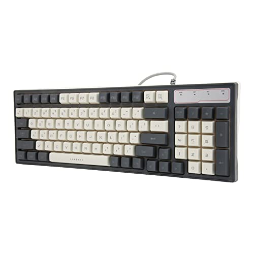 Generic USBメンブレンキーボード V600 96キー – 人間工学設計 デスクトップ用 RGBバックライト搭載 ゲーミングキーボード R6RKT42TM