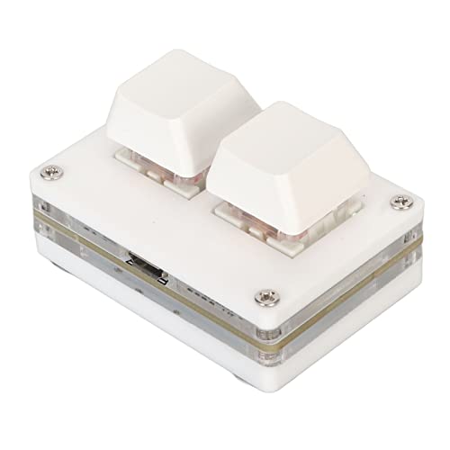 NifyHoomt 2 キー ゲーミング キーボード、LED 多機能メカニカル ゲーミング PC キーボード DIY アクリル製 静電防止 顧客サービス用 産業用制御 QQ493251219