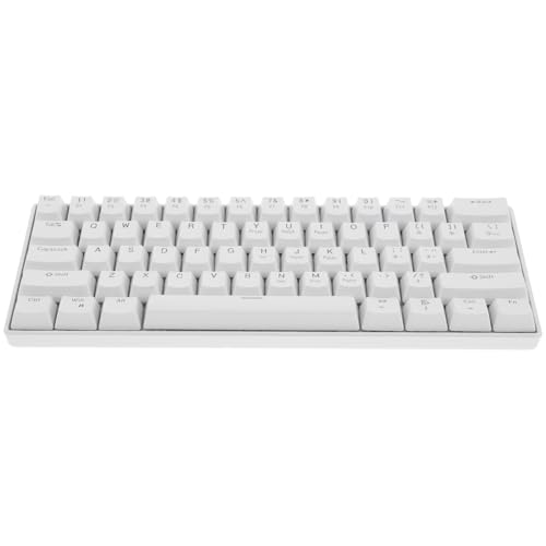 Mobestech キー有線メカニカルキーボード バックライト付き ホワイト ノートパソコン対応 ゲーミングキーボード 人間工学に基づいたコンパクト設計 221I217OT256LOUK2FSH