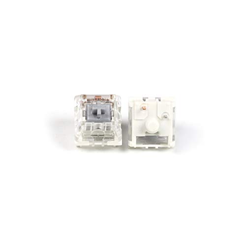 KAILH Cream Speed Pro MX SMD 3ピン RGBスイッチ バックライト付きメカニカルゲーミングキーボード用 (スピードシルバー、68個) KaSpeed-sil-68
