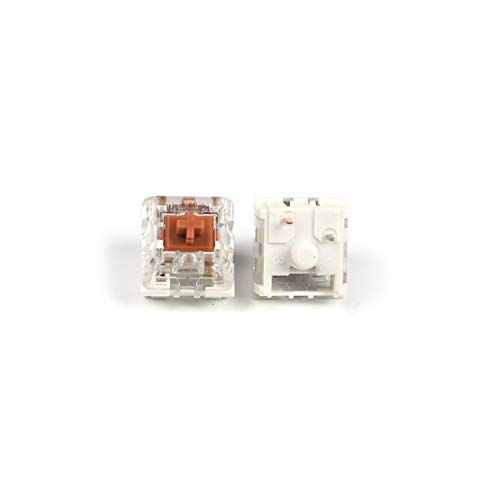 KAILH Cream Speed Pro MX SMD 3ピン RGBスイッチ バックライト付きメカニカルゲーミングキーボード用 (スピードブロンズ、68個) KaSpeed-BRO-68