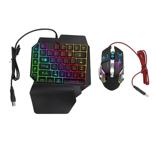 Jectse 片手ゲーミングキーボードマウスコンボ、コンバーター、PC ゲーム体験用電話ホルダー、充電しながらプレイ、遅延なし、最適化されたアルゴリズムによるシンプルな操作 Jectssuihd4wpq5