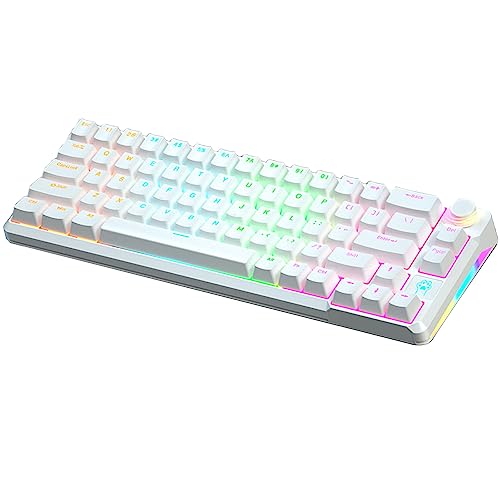 Gerrit ゲーミングキーボード、68キーUSBキーボードブルースイッチ旅行用 - - 1Qq8Uyca8k0505