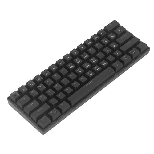Sxhlseller コンパクトサイズのメカニカルゲーミングキーボード、赤色スイッチ、LEDバックライト、取り外し可能なType Cケーブル、幅広い互換性、人間工学に基づいたデザイン、61キー Sxhlselleryg8d5mhbc2