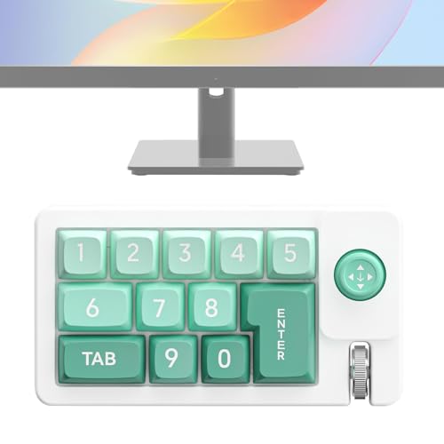BEROZA プログラマーキーボード,RGBバックライト メカニカルキーボード ゲーミング - ホットスワップ可能なエルゴノミックナンパッド ジョイスティック付き 動画編集 グラフィックデザイン 職場向け he14627
