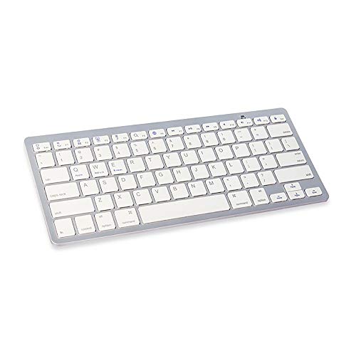 ZhaoGangLi ゲーミングキーボード 超薄型ミニBluetoothキーボードシステムユニバーサルワイヤレスキーボード PC用キーボード 仕事用 ゲーム用 (Color : White, Size : 285x125x20mm)