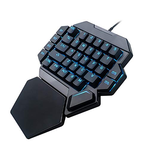 キーボード メカニカルキーボード、コンピュータキーボード マクロ定義機能付きゲーミングキーボード 片手キーボード RGB ブラックライトメカニカルキーボード PCデスクトップ、コンピュータ用 Genercseqn1gh3v