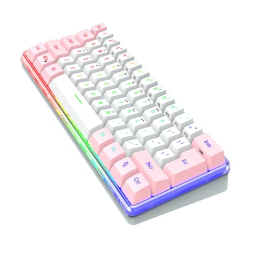 HOMSFOU 対応 キー メカニカルキーボード コンパクト設計で省スペース ゲーミング用 キーボード プラグアンドプレイ対応 ピング感覚に Z31BKO41Y201U6BD