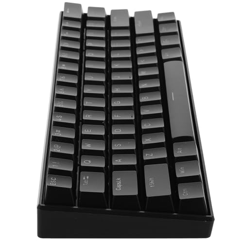 Vaguelly 有線ゲーミングキーボード 61キー タクタイルブルースイッチ RGBバックライト搭載 ブラック 人間工学設計 軽量ポータブル PCゲーマー 18O111G