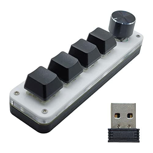 Vsenkes ミニ カスタム キーボード ホットスワップ メカニカル キーボード ミニ ゲーミング キーパッド 4 キー 1 ノブ デスクトップ コンピューター プログラミング オフィス PC 用 カスタム キーパッド, スタイルd 85cb00b88d607cf286ddc7a0fe2e9dfe