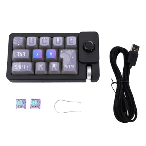 メイドイドウ 12キーキーボード、RGBバックライト付きマクロプログラマブルメカニカルゲーミングボード、ホットスワップ可能スイッチ付き、OS X PCゲーム用Winsと互換性あり メイドイドp4tn052x7v