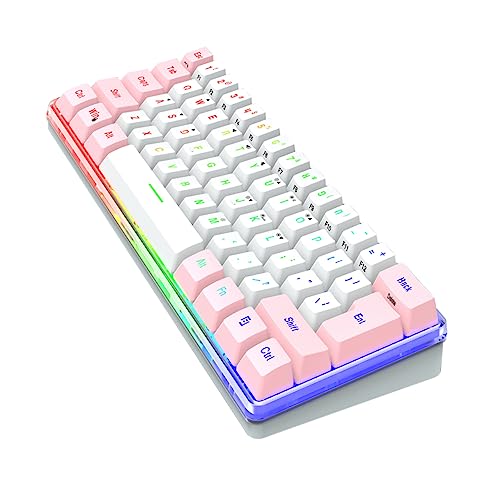 Ipetboom 対応 キー メカニカルキーボード コンパクト設計で省スペース プラグアンドプレイ対応 ゲーミングキーボード 静音スイッチ搭載 デスクトップに
