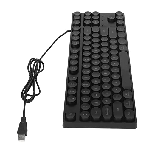 KJOET キーボード 87 キー コンピューター キーボード ゲーミング キーボード コピーライター、プログラマー、編集者など (黒) MH27296