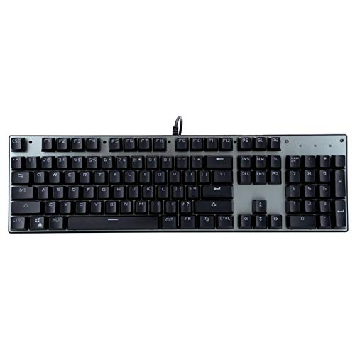 Phantasmia ゲーミングキーボード、耐摩耗性9ライトチェンジモードエルゴノミクス設計104キーキーボード、ホームインターネットカフェブラックゲーミングコンピュータアクセサリー Ph-USZ90502SJP