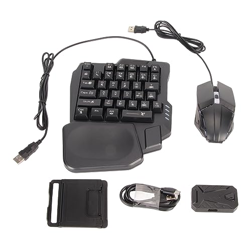 Yosoo 片手RGBメカニカルキーボードとゲーミングマウスキーパッドコンバーターコンボ、Android用有線モバイルゲームコンバーターアダプターHarmony用 Yosoo25d3hkbxc6
