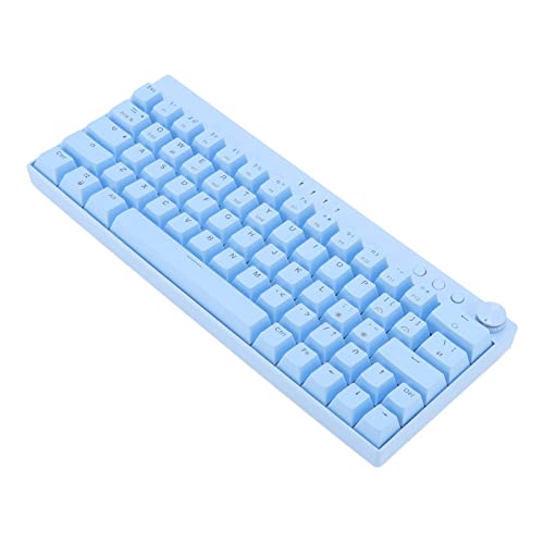 SZSWRHAi 60% ゲーミングキーボード ミニ PC ゲーミングキーボード人間工学に基づいたコンパクト小型サイズ 98 2000 7-8 10 XP (黒い表面の青いスイッチ) JP377240528
