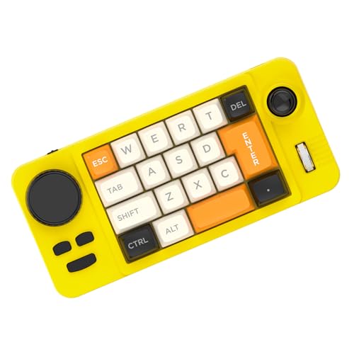 COOLHOOD カラーイルミネーション 19 小型ゲーミングキーボード カスタマイズ可能なジョイスティック ダブル Macroed ホイール ホットスワップ可能スイッチ カラーエフェクト付きメカニカル Macroed キーボード