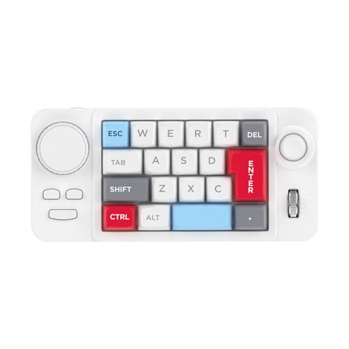 APGLSXY カラーイルミネーション 19 小型ゲーミングキーボードカスタマイズ可能なジョイスティックダブル Macroed ホイールホットスワップ可能スイッチゲーミングキーボード
