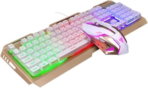 Hudeogb ゲーミングキーボードとコンボ キーボードゲーム メカニカル ゲーミング キーボード スーツ Usbキーボード Usb バックライト キーボード (C) VDSVS9DVS