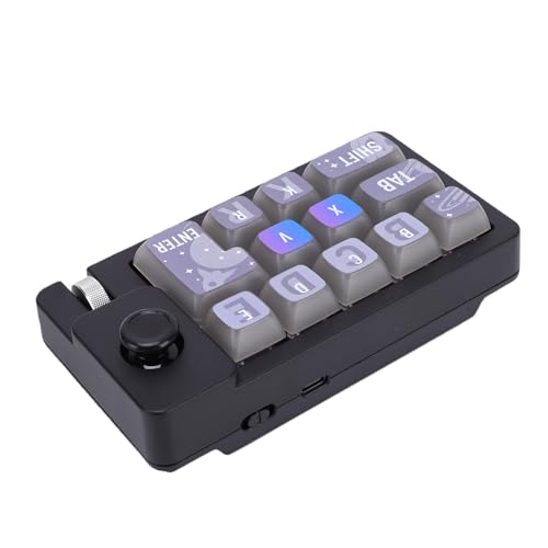 キーボード Generic 12キーキーボード、RGBバックライトホットスワップ可能マクロプログラム可能メカニカルゲーミングボード、ノブスクロールホイール付き、 Mac OS X用 Generhor2n7syb5