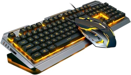 Peafry ゲーミングキーボードとコンボ メカニカル ゲーミング キーボード キーボードゲーム クールな Led キーボード Usbキーボード メカニカルキーボード Usb バックライト キー (ブラック)