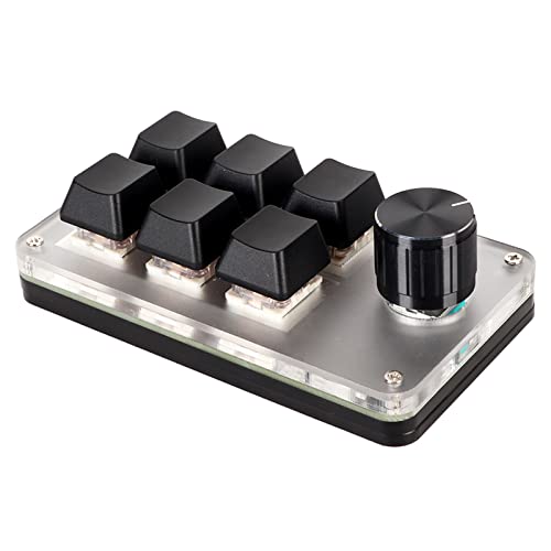 JUNENTER OSU ゲーミングキーボード プログラミングメカニカルキーボード レッドスイッチ 片手マクロキーパッド ショートカットカスタム機能 オフィス DIY ゲーミング用 Windows/Vista/Linux/macOS用 (4キー)