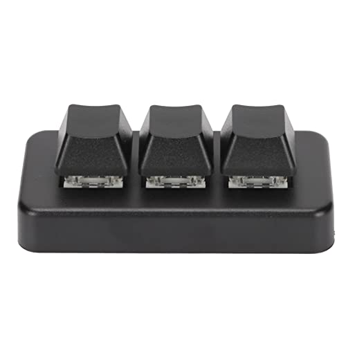 Vbestlife 3 キー ミニ キーパッド、ワイヤレス 2.4G USB Bluetooth 3 in 1 マクロ メカニカル ゲーミング キーボード、RGB