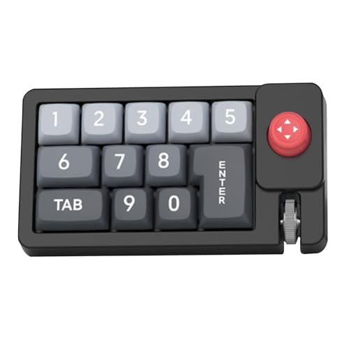 キーボード プログラム可能なキーパッド – 5.39インチ ABS 有線ゲーミングキーボード | ジョイスティック付きホットスワップ可能なRGBナンバーパッド | ゲームやストリーミング、生産性 - PC、編集、音楽に最適 KI47MQ3KO68EGDQ9769
