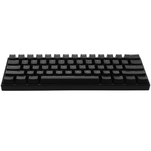 Generic 有線メカニカルゲーミングキーボード 61キー ブラック 人間工学設計 ポータブル バックライト付き 365-KE