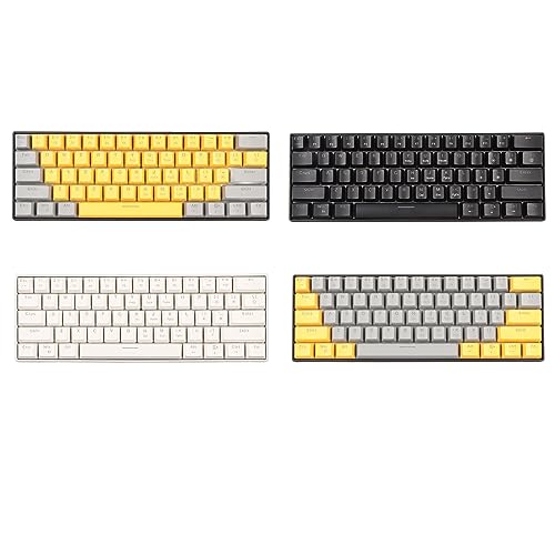 Atyhao ミニ PC ゲーミングキーボード 60% メカニカル スイッチ 静音設計 取り外し可能 USB-C コンパクト設計 省スペース ゲーミング・デスクワーク に対応 一人暮らし 在宅勤務 ワンルームに最適 Atyhaowr4kn0icqb-11