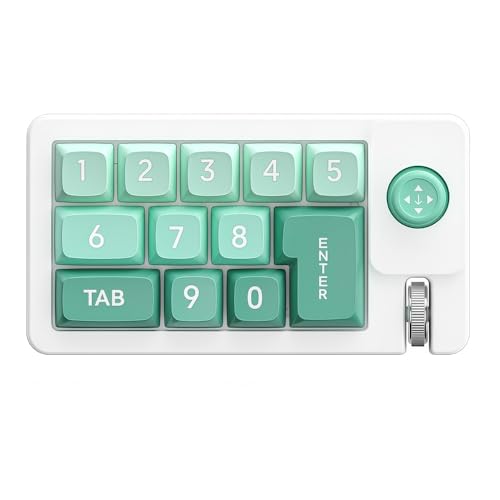 MCVOG ジョイスティック、プログラム可能なRGBマクロ、ホットスワップ対応の有線ゲーミングメカニカルキーボード (グラデーショングリーン 810) JP2026