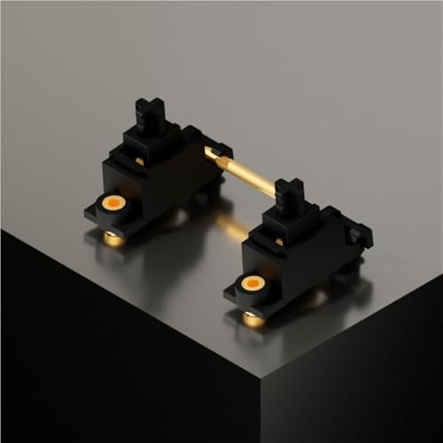 Metrickeys デザイナースタジオ製ゲーミングメカニカルキーボード用アダプティブPCBマウントスタビライザー(Black,Non-Lubed)