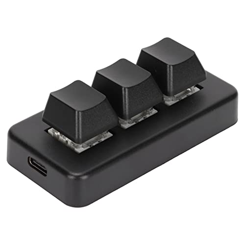 Jectse マクロメカニカルキーボード、3キーRGBバックライト付きメカニカルゲーミングキーパッド、USBレシーバーとケーブル、プログラム可能BluetoothOSUキーボードキーパッド Jectseyunhi5ksc82090