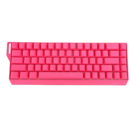 GOWENIC ホール効果ゲーミングキーボード、サイドプリントキャップ付き有線ワイヤレスRGBバックライト付きキーボード、3モ接続、ゲームタイピング用 (黒) (赤) GOe3ovqkm1bn-12
