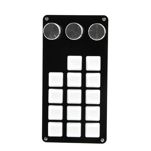 GeRRiT 14キープログラマブルキーボード USBメカニカルゲーミング片手マクロパッド編集用3ノブゲームオフィスキーボード 1Qq8KYCEg80505