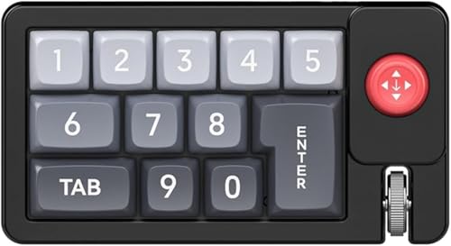 WQNB ミニキーボード ジョイスティック付き クリックボタン付きメカニカルに対応 ゲーミング ストリーミング オフィスワーク 音楽制作 グラフィックデザインに最適 コンパクト設計でスペース節約 操作感高精度な入力を実現 多機能対応で多場面のニーズを満たす 携帯性と実用性を両立した万能ミニキーボード