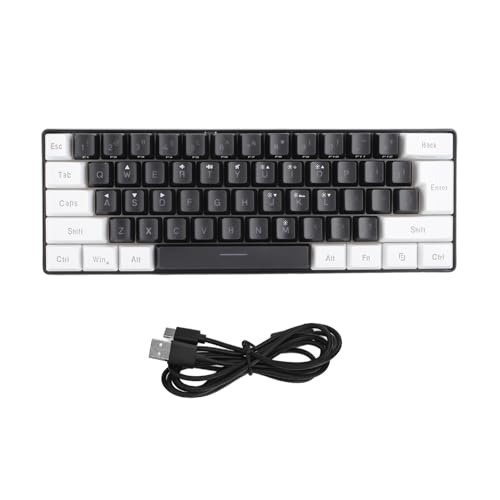 Nurnesy ミニRGBキーボード ポータブル オフィスゲームビジネス用 キーパッド 発光 有線 コンパクト RGBライト G61 ホームオフィス用 Cherry Mx ブラウン キーボード カウンタートップ キーボード ゲーミングキーボード Nurnesy2f1wibnap3-12