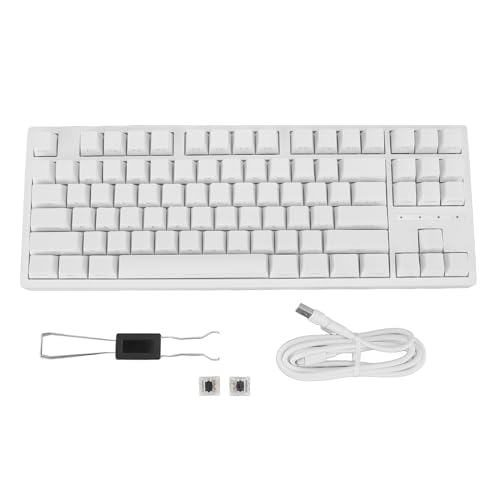 Yanmis ゲーミングキーボード、2.4G / BT3.0 5.0/Type C 有線メカニカルキーボード、RGB バックライト付き 87 キーブラックスイッチコンピュータキーボード Yanmi2vrtgb018q