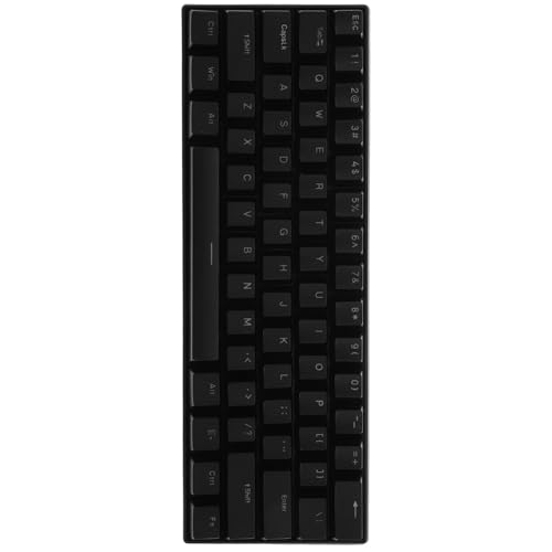 TOMETURE 有線61キーゲーミングメカニカルキーボード ブルースイッチ搭載 RGBバックライト 人間工学設計 ポータブルタイプ ゲーマー向けPCゲー Q17CO25