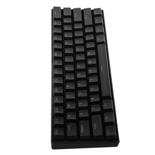 GAROZATION 有線メカニカルゲーミングキーボード 61キー ブラック 人間工学設計 タクタイルブルースイッチ搭載 多用途PCゲーム向け 49X8WLU515LV1WTJ32SGMP0