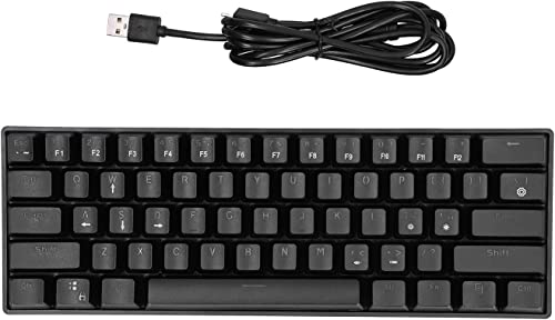 Generic メカニカルキーボード 61キー ブラックライト – コンパクト設計 ゲーミング向け 持ち運び便利 デスク節約 BZA1_TSP