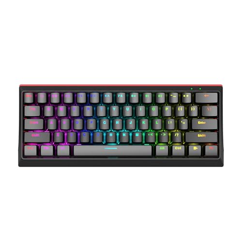 MARVO KG962 取り外し可能 USB タイプ C ケーブル メカニカル ゲーミング キーボード - ブルースイッチ KG962-B
