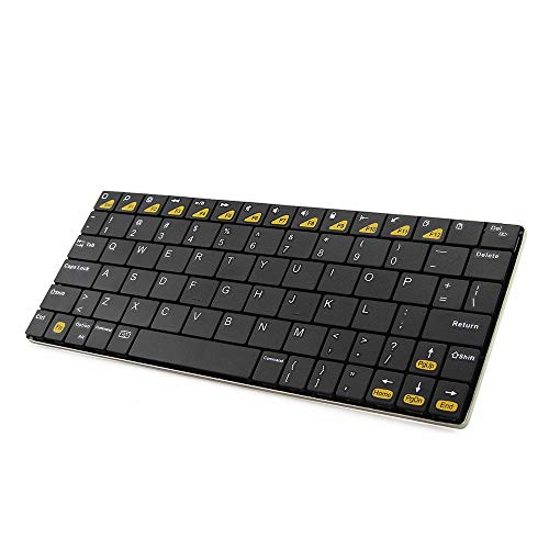 ZhaoGangLi ゲーミングキーボード ミニBluetoothメカニカルキーボードのノートブックコンピュータ周辺の携帯電話の外部ワイヤレス PC用キーボード 仕事用 ゲーム用 (Color : Black, Size : 20.6x8.2x1.5cm)